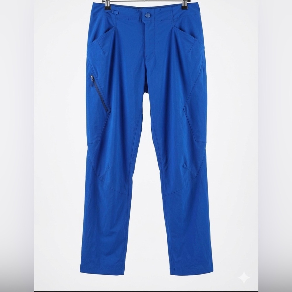 Patagonia Stonycroft Straight Leg Pants Men's Size 34 Royal Blue Hiking Outdoors